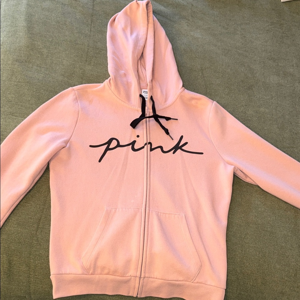 PINK Victoria's Secret Light Pink Hoodie Jacket